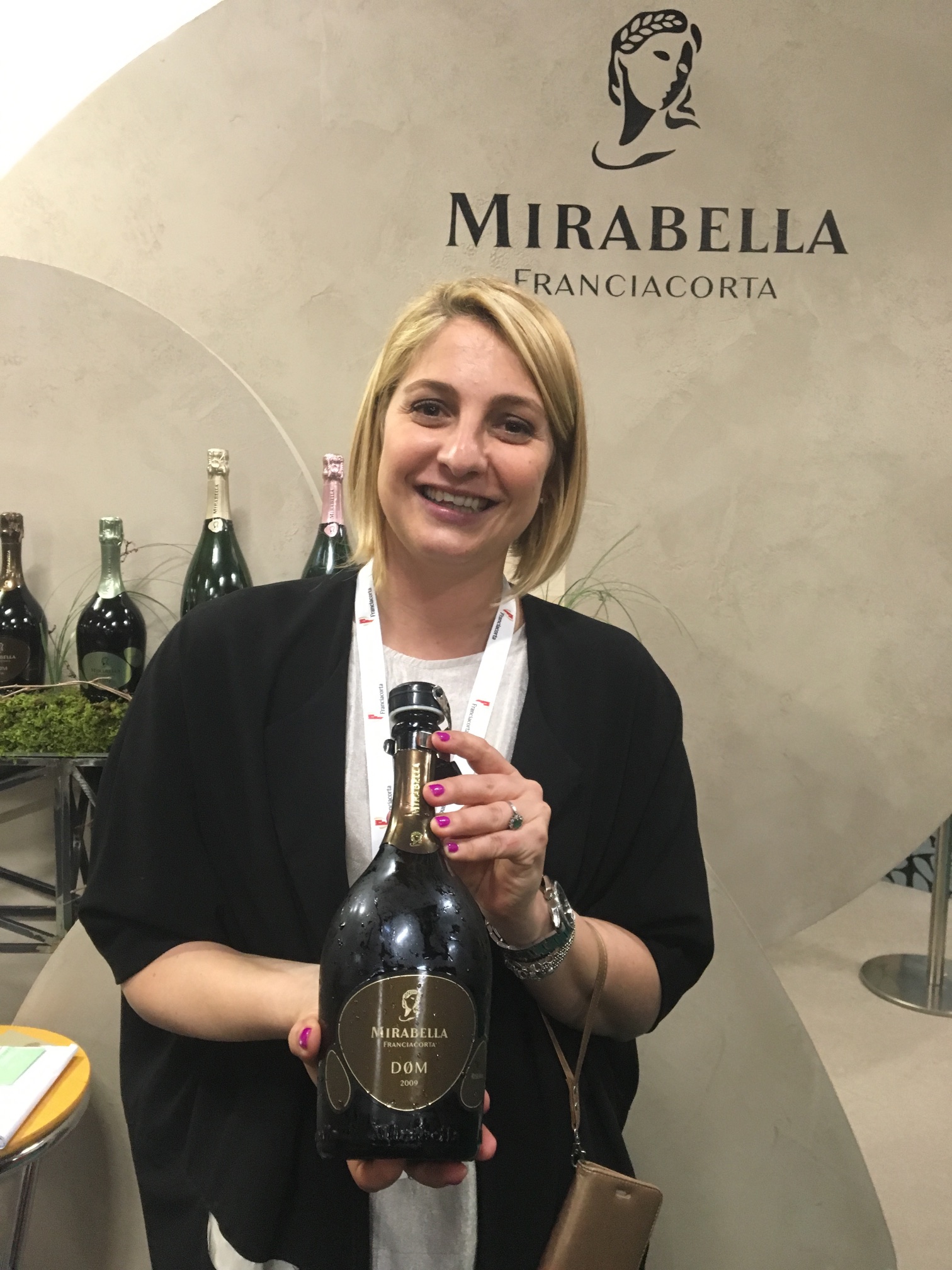 Our new best friend. And Marta Poli, the export manager at Mirabella winery.